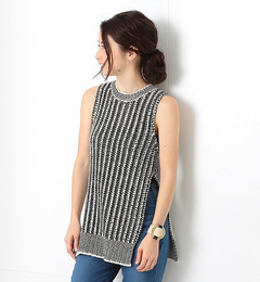【ビームス ウィメン/BEAMS WOMEN】 【VERY4月号掲載】VONDEL / ミックス ロングベスト [送料無料]