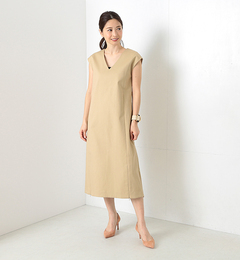 【ビームス ウィメン/BEAMS WOMEN】 VONDEL / 別注スリットVネックワンピース [送料無料]