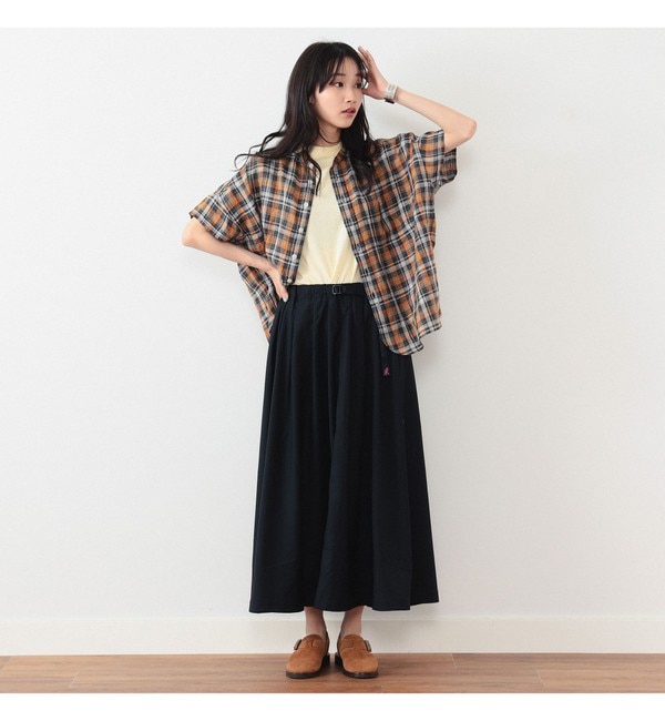 GRAMICCI × BEAMS BOY / 別注 ギャバ ロング スカート|BEAMS WOMEN