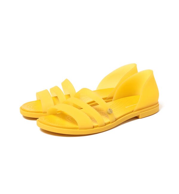 yellow women crocs