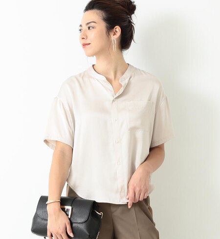 Beams Lights 手洗い可能 サテン スキッパー シャツ ブラウス Beams Women ビームス ウィメン の通販 アイルミネ Beams Lights 手洗い可能 サテン スキッパー シャツ ブラウス Beams Women ビームス ウィメン の通販 アイルミネ