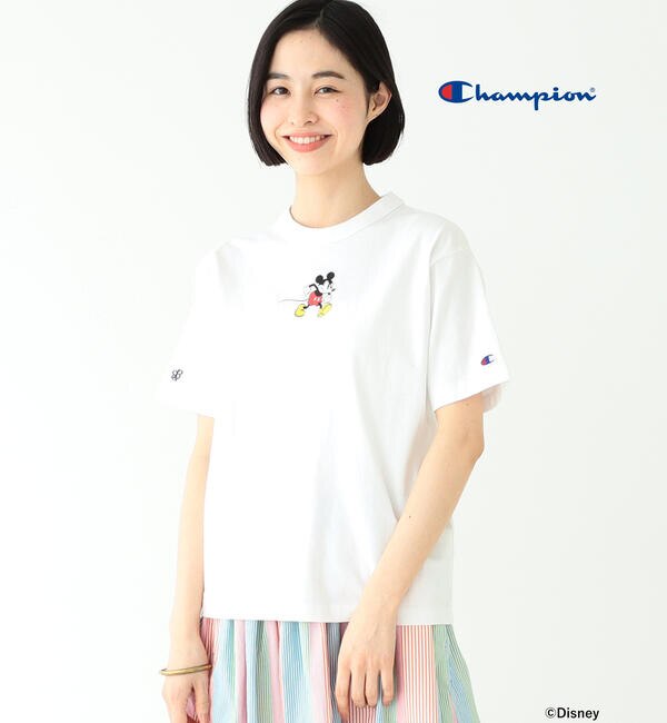 Champion Beams Boy 別注 Disney ディズニー ミッキーマウス Tシャツ Beams Women ビームス ウィメン の通販 アイルミネ