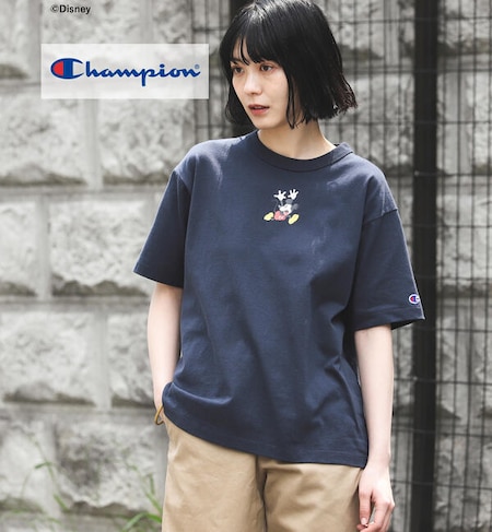 Champion Beams Boy 別注 Disney ディズニー ミッキーマウス Tシャツ Beams Women ビームス ウィメン の通販 アイルミネ