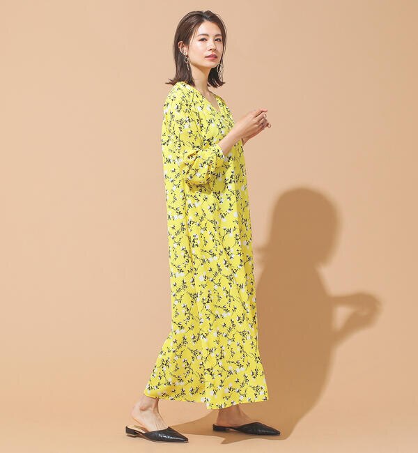 Beams Lights Deveaux 花柄 長袖 ワンピース Beams Women ビームス ウィメン の通販 アイルミネ