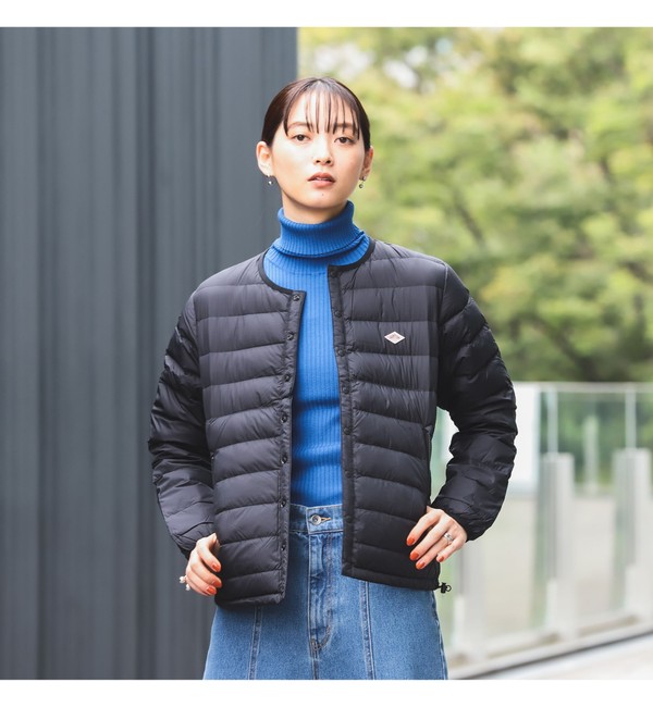 DANTON × Ray BEAMS / 別注 モッサ ノーカラー ダウンコート|BEAMS WOMEN(ビームス ウィメン)の通販｜アイルミネ