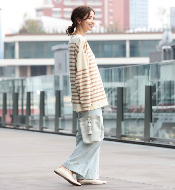 AUBERGE / ウール BIG CHARLOTTE ボーダーカットソー|BEAMS WOMEN