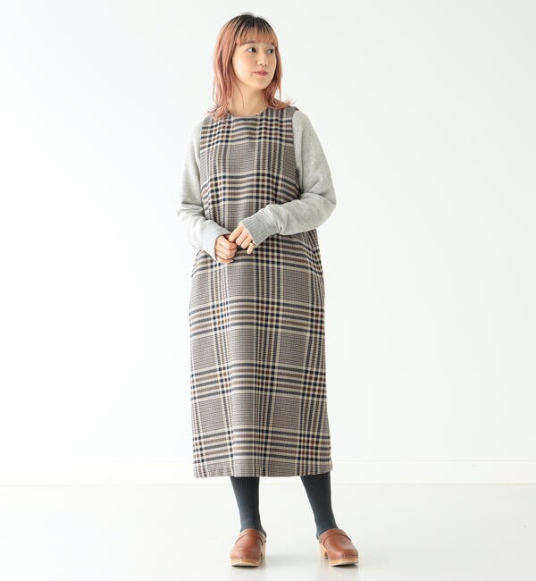 Beams Boy ノースリーブ チェック ワンピース Beams Women ビームス ウィメン の通販 アイルミネ