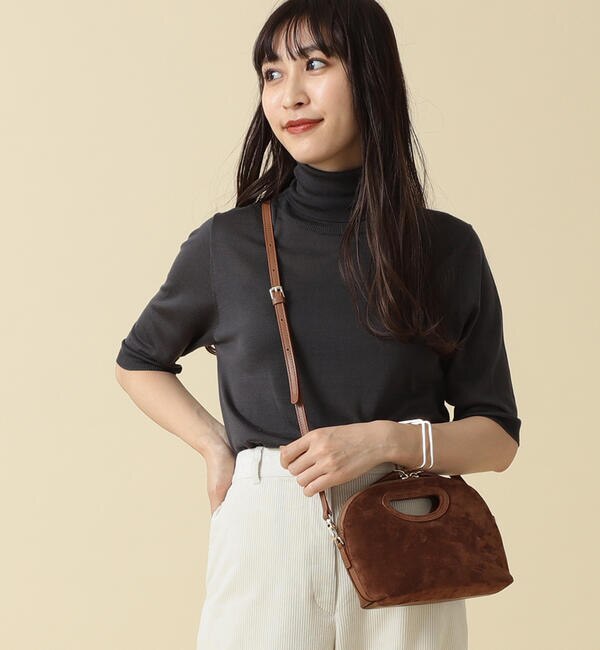 Demi-Luxe BEAMS / シルク 5分袖 タートルネックニット|BEAMS WOMEN(ビームス ウィメン)の通販｜アイルミネ