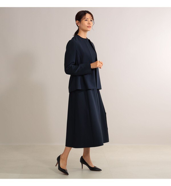 Demi-Luxe BEAMS / トリアセ ペプラムジャケット＊|BEAMS WOMEN