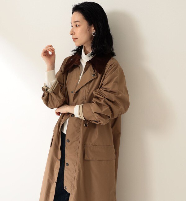 Barbour × Demi-Luxe BEAMS / 別注 OVERSIZED BURGHLEY CASUAL コート