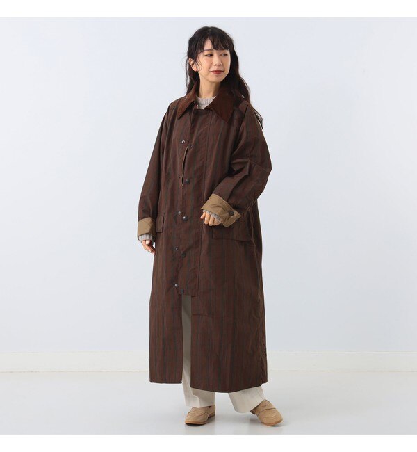Barbour × Demi-Luxe BEAMS / 別注 OVERSIZED BURGHLEY CASUAL コート
