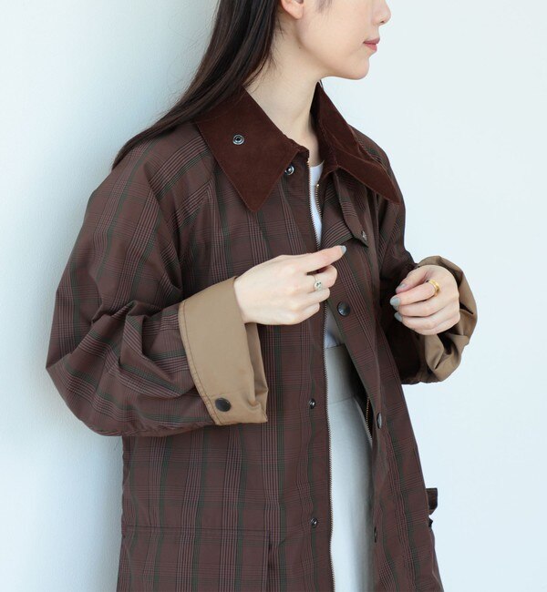 Barbour × Demi-Luxe BEAMS / 別注 OVERSIZED BURGHLEY CASUAL コート