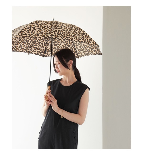 モテ系メンズファッション|【ビームス　ウィメン/BEAMS WOMEN】 MACKINTOSH / HERIOT レオパード 晴雨兼用 長傘