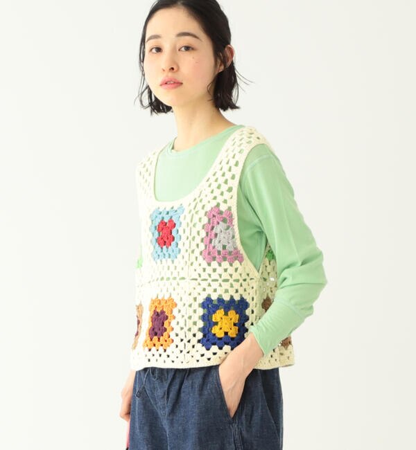 BEAMS BOY / ハンド クロッシェ タンクトップ|BEAMS WOMEN(ビームス