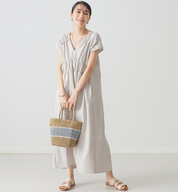 Beams Lights シャーリング ワンピース Beams Women ビームス ウィメン の通販 アイルミネ