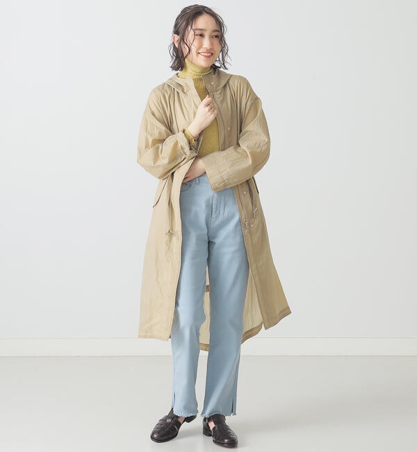 BEAMS LIGHTS / シアー ナイロン モッズ コート|BEAMS WOMEN(ビームス