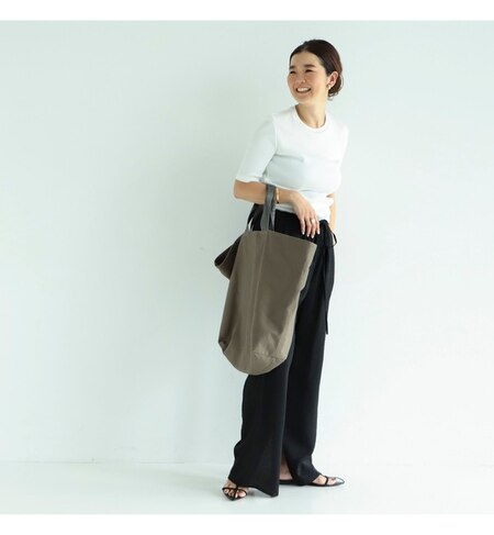 Demi-Luxe BEAMS / レーヨンリネン スリットパンツ|BEAMS WOMEN 