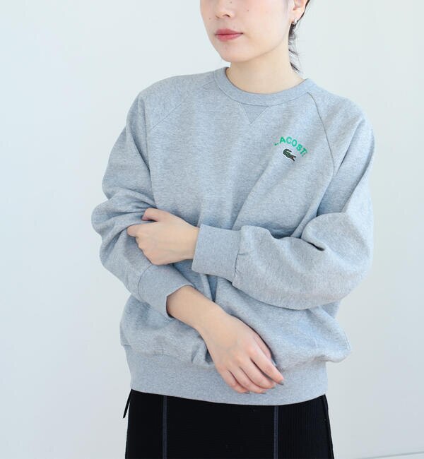 LACOSTE for BEAMS BOY / 別注 ロゴ クルーネック スウェット|BEAMS