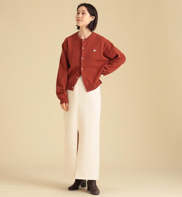 DANTON / ラムウール クルーネック カーディガン|BEAMS WOMEN(ビームス