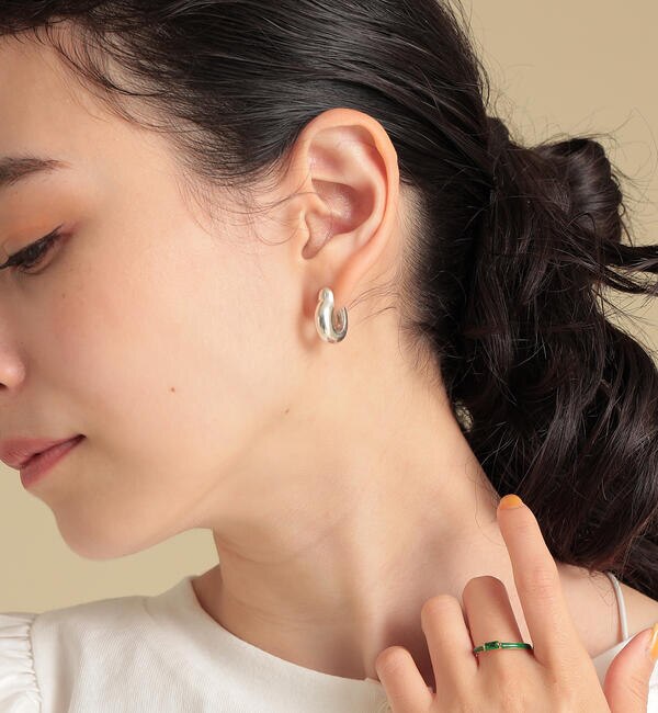 ○ANNIKA INEZ / Fine Ample フープ ミニ ピアス|BEAMS WOMEN(ビームス