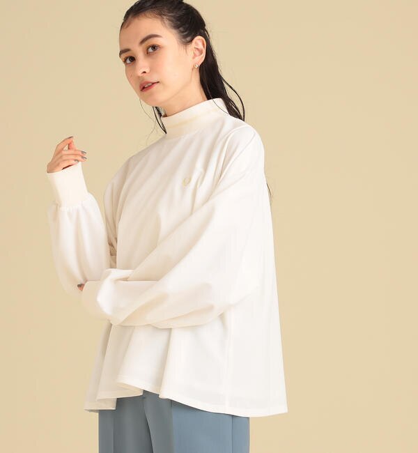 FRED PERRY × Ray BEAMS / 別注 ハイネック シャツ|BEAMS WOMEN