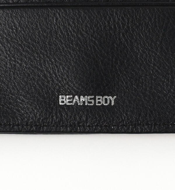 BEAMS BOY / ジップ 三つ折 レザー S