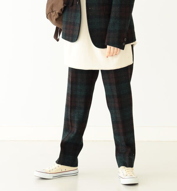 BEAMS BOY / ハリスツイード テーパードパンツ 22FW|BEAMS WOMEN