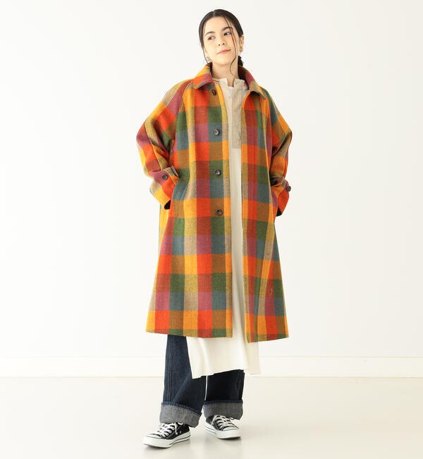 BEAMS BOY / ハリスツイード バルマカン コート 22FW|BEAMS WOMEN