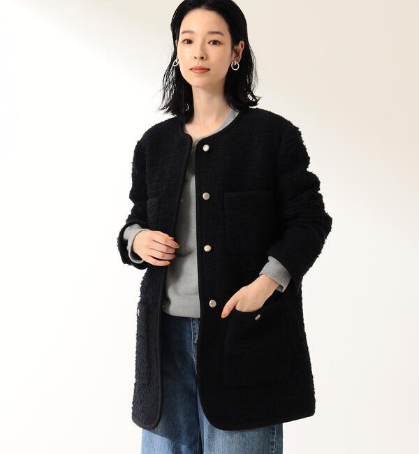 Demi-Luxe BEAMS / カラミツイード トリミング コート|BEAMS WOMEN