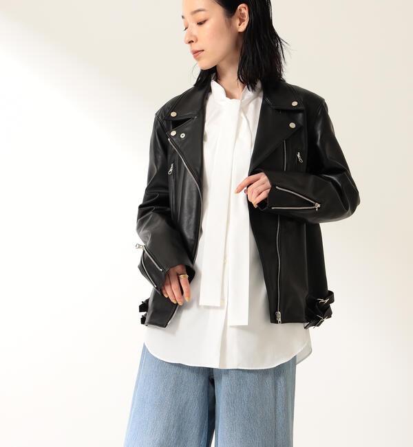 Demi-Luxe BEAMS / ダブル ライダースジャケット|BEAMS WOMEN(ビームス