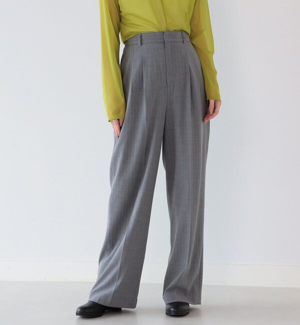 Ray BEAMS / ピンストライプ ワイド パンツ|BEAMS WOMEN(ビームス ウィメン)の通販|アイルミネ