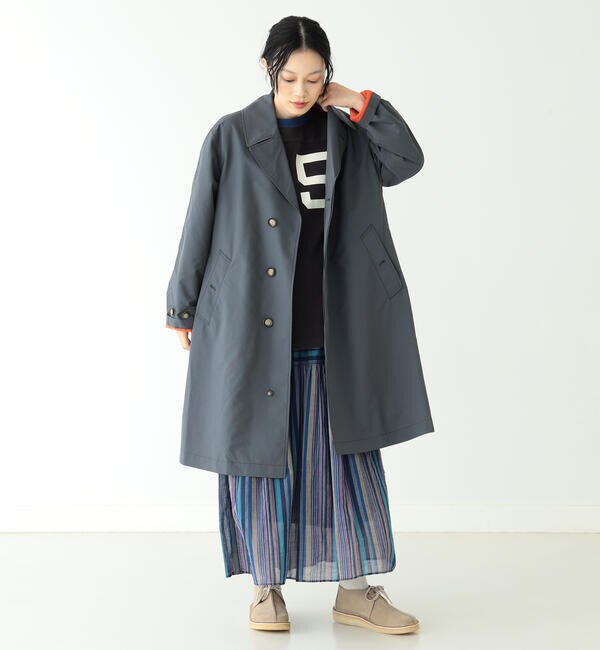 BEAMS　BOY　ノースフェイス　【別注】ステンカラーコート ロングコート 買い物三昧
