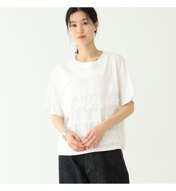 TORI-TO × BEAMS BOY / 横フリル Tシャツ 23SS