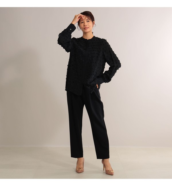 Demi-Luxe BEAMS / ドット ジャカードブラウス＊|BEAMS WOMEN(ビームス