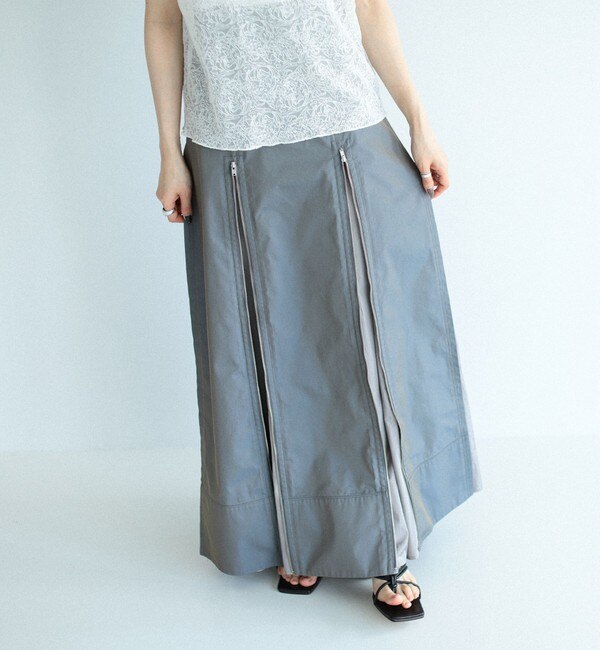 RBS / ジップ タック ハイウエスト スカート|BEAMS WOMEN(ビームス 