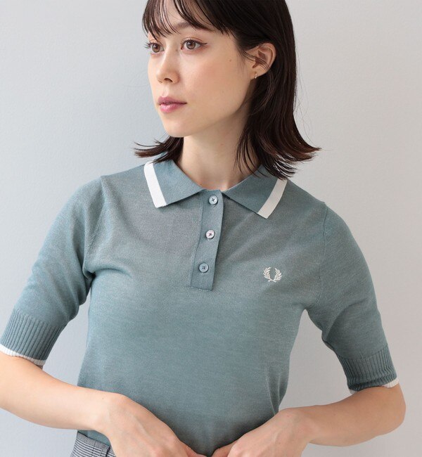 FRED PERRY × Ray BEAMS / 別注 シアー ポロシャツ|BEAMS WOMEN