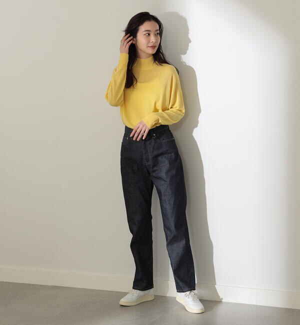 Demi-Luxe BEAMS / ドロップショルダー ハイネックニット|BEAMS WOMEN