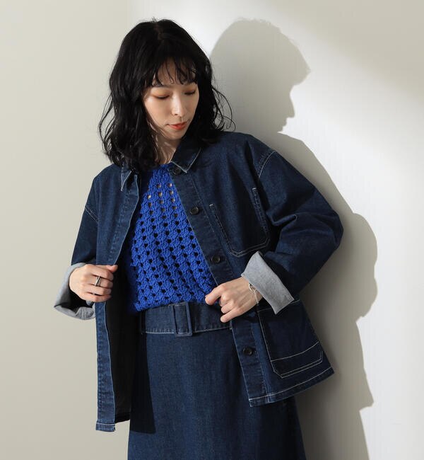 Demi-Luxe BEAMS / ストレッチ デニムジャケット|BEAMS WOMEN(ビームス