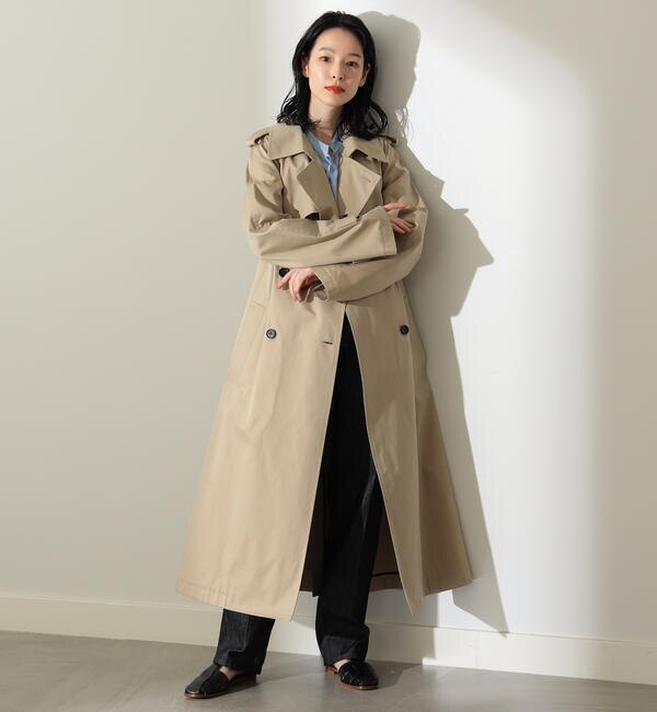 Demi-Luxe BEAMS / コットンシャンブレー トレンチコート|BEAMS WOMEN