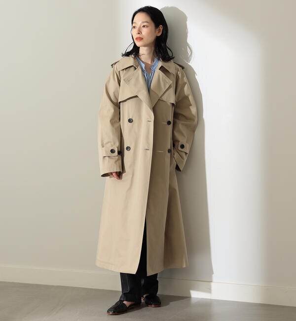 Demi-Luxe BEAMS / コットンシャンブレー トレンチコート|BEAMS WOMEN