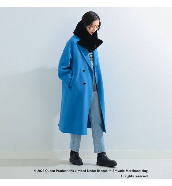 Ray BEAMS / 4ボタン ダブル ビッグ チェスターコート|BEAMS WOMEN