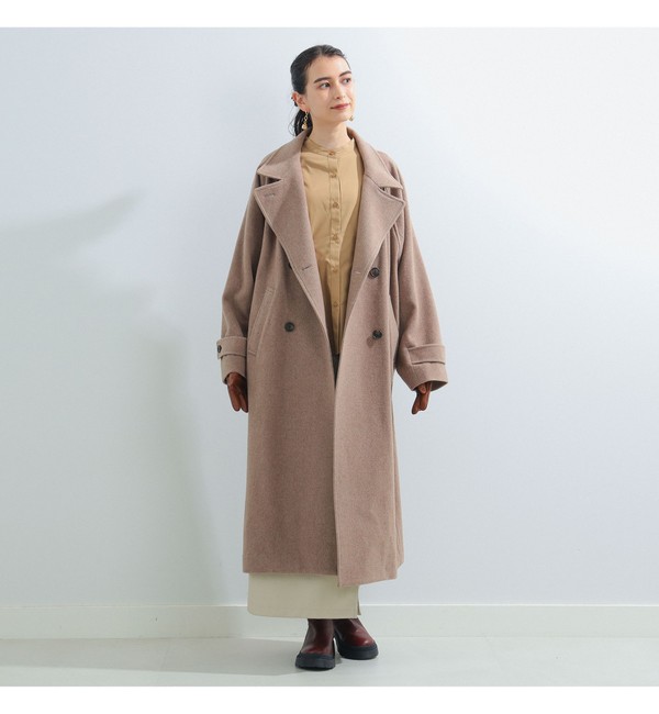 Ray BEAMS / スタンドカラー コート|BEAMS WOMEN(ビームス ウィメン)の