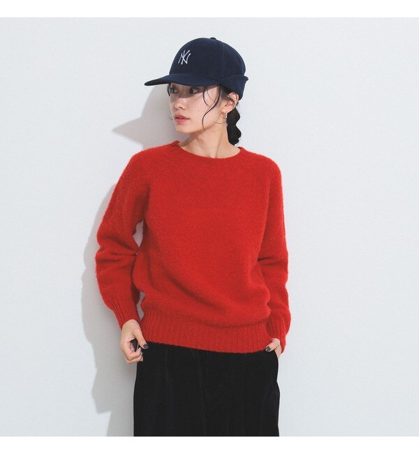 Nor'Easterly × BEAMS BOY / 別注 シェットランド シャギー クルー