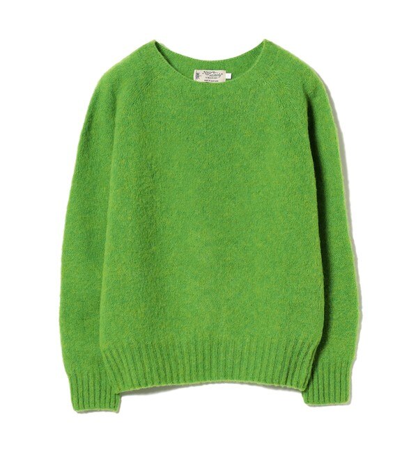 送料無料・BEAMS BOY】Shetland Cardigan Green-