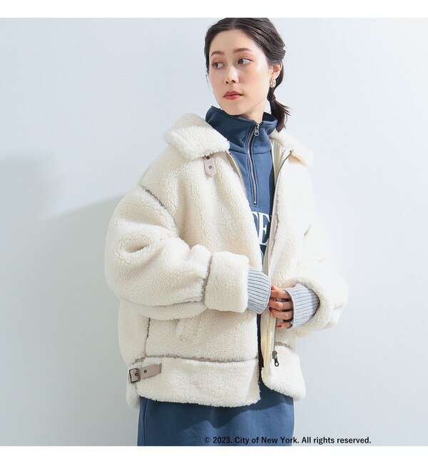 Ray BEAMS / ボア ボマー ブルゾン|BEAMS WOMEN(ビームス ウィメン)の 