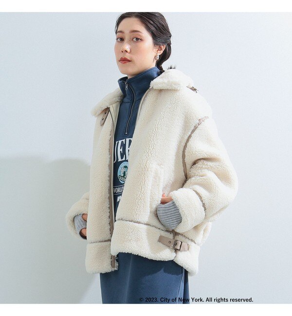 Ray BEAMS / ボア ボマー ブルゾン|BEAMS WOMEN(ビームス ウィメン)の