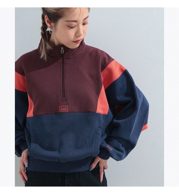 Lee / ハーフ ジップ スポーツ スウェット|BEAMS WOMEN(ビームス ...