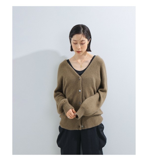 Ray BEAMS / フラッフィー Vネック カーディガン|BEAMS WOMEN(ビームス