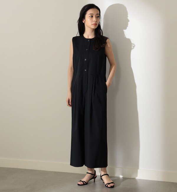 Demi-Luxe BEAMS / コットンサテン オールインワン|BEAMS WOMEN