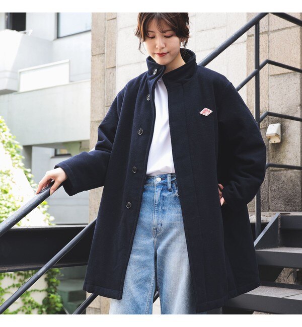 DANTON × Ray BEAMS / 別注 スタンドカラー モッサダウン コート|BEAMS